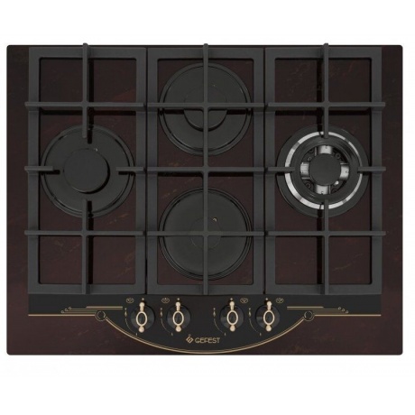 Газовая варочная поверхность Gefest ПВГ 2231-01 Р55 рубиновый - фото 1