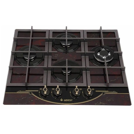 Газовая варочная поверхность Gefest ПВГ 2231-01 Р55 рубиновый - фото 2