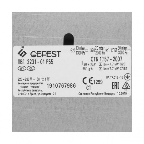 Газовая варочная поверхность Gefest ПВГ 2231-01 Р55 рубиновый - фото 6