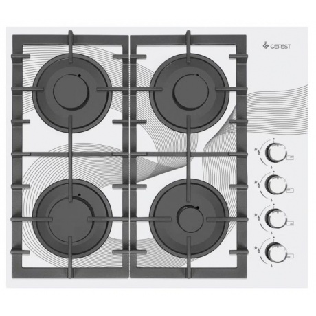 Газовая варочная поверхность Gefest СГ СВН 2230 К28 белый - фото 1