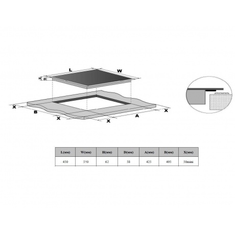 Индукционная варочная панель Weissgauff HI 430 BFZ черная - фото 5