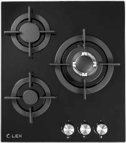 Газовая варочная панель Lex GVG 430 BL черная
