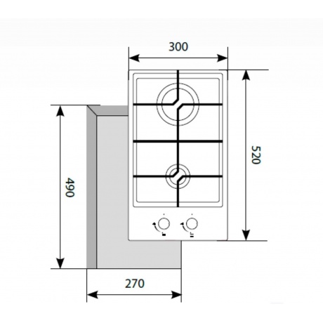 Газовая варочная панель Lex GVS 321 IX нержавеющая сталь - фото 5
