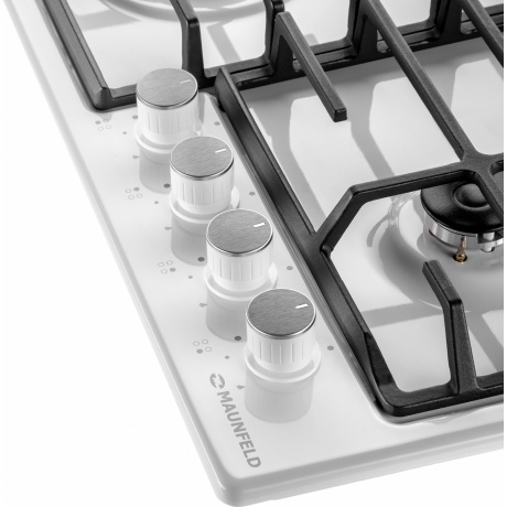 Газовая варочная панель Maunfeld EGHE.64.6CW/G белая - фото 2