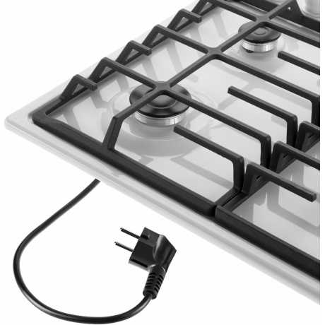 Газовая варочная панель Maunfeld EGHE.64.6CW/G белая - фото 12