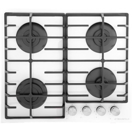 Газовая варочная панель Maunfeld EGHE.64.6CW/G белая - фото 27