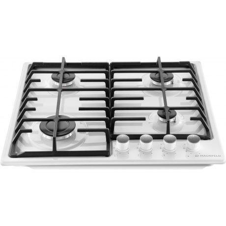 Газовая варочная панель Maunfeld EGHE.64.6CW/G белая - фото 4