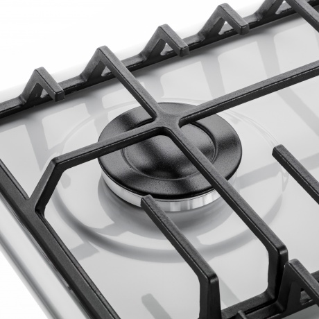 Газовая варочная панель Maunfeld EGHE.64.6CW/G белая - фото 5