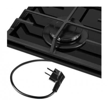 Газовая варочная поверхность Maunfeld EGHG.32.6CB/G черный - фото 8