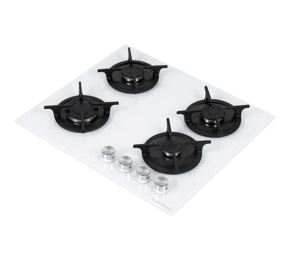 Газовая варочная поверхность Maunfeld EGHG.64.1CW/G белый - фото 5