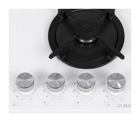 Газовая варочная поверхность Maunfeld EGHG.64.1CW/G белый - фото 6