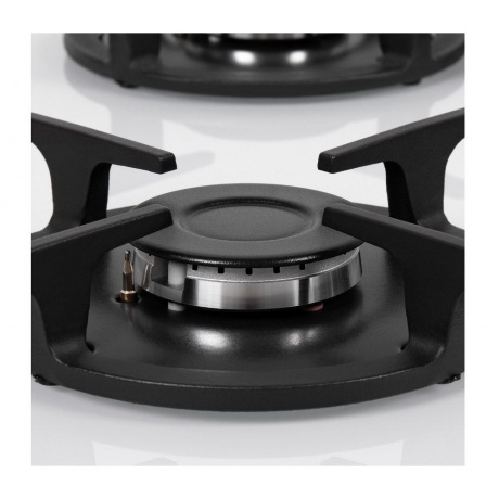 Газовая варочная поверхность Maunfeld EGHG.64.1CW/G белый - фото 9