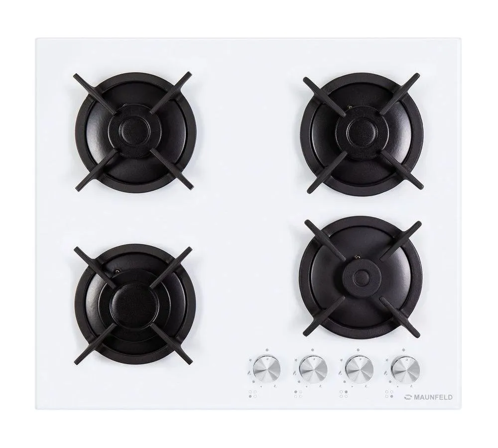 Газовая варочная поверхность Maunfeld EGHG.64.1CW/G белый - фото 1