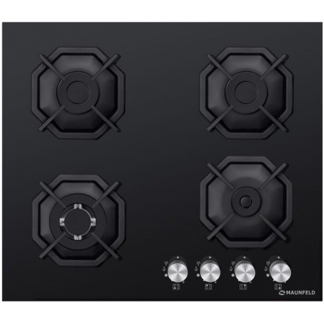 Газовая варочная панель Maunfeld EGHG.64.23CB/G черная - фото 1