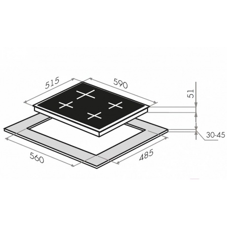 Газовая варочная панель Maunfeld EGHG.64.23CB/G черная - фото 15