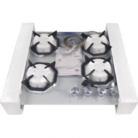 Газовая варочная панель Maunfeld EGHG.64.2CW/G белая - фото 13