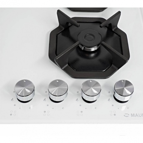 Газовая варочная панель Maunfeld EGHG.64.2CW/G белая - фото 20