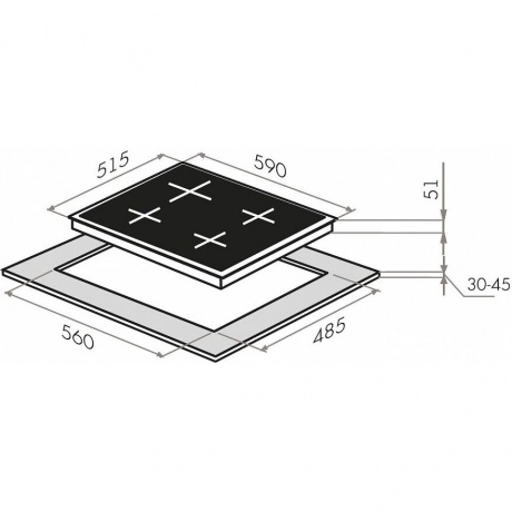 Газовая варочная панель Maunfeld EGHG.64.2CW/G белая - фото 5