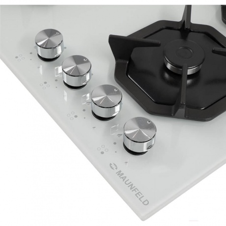 Газовая варочная панель Maunfeld EGHG.64.2CW/G белая - фото 9