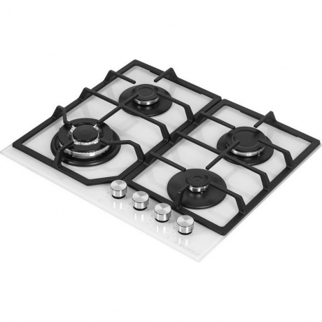 Газовая варочная панель Maunfeld EGHG.64.43CW/G белая - фото 4