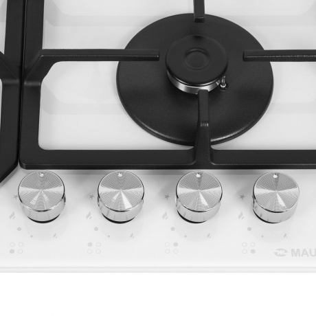 Газовая варочная панель Maunfeld EGHG.64.43CW/G белая - фото 5