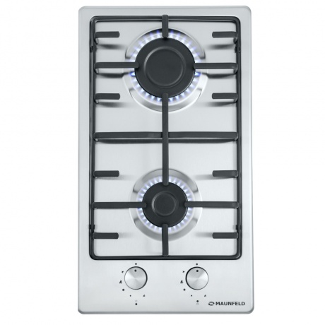 Газовая варочная поверхность Maunfeld EGHS.32.3ES нержавеющая сталь - фото 1