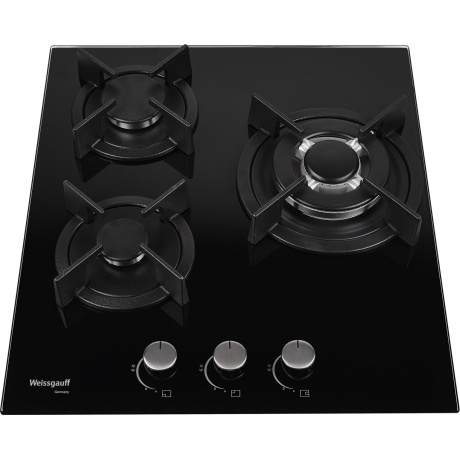 Газовая варочная панель Weissgauff HGG 451 BGh черный - фото 2