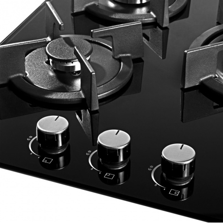Газовая варочная панель Weissgauff HGG 451 BGh черный - фото 3