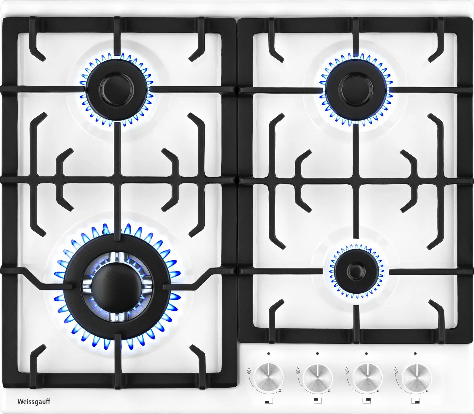 Газовая варочная поверхность Weissgauff HGG 641 WEB белый - фото 2