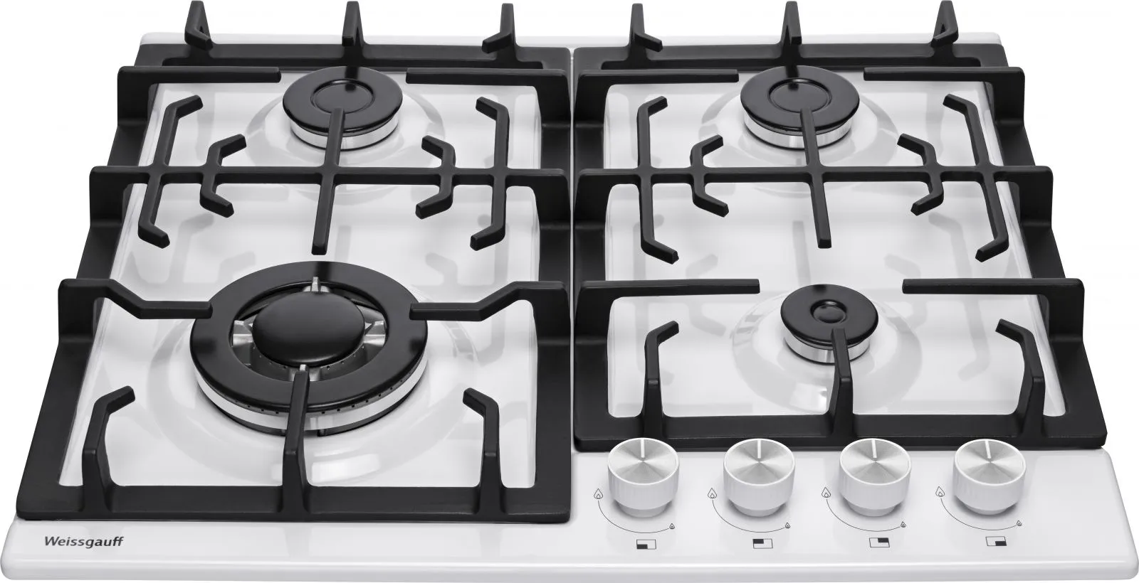 Газовая варочная поверхность Weissgauff HGG 641 WEB белый - фото 3