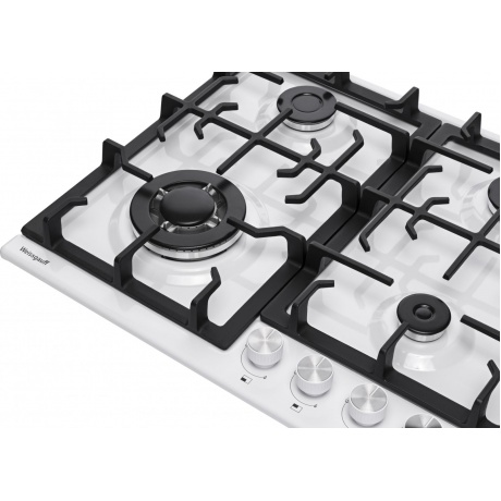 Газовая варочная поверхность Weissgauff HGG 641 WEB белый - фото 4