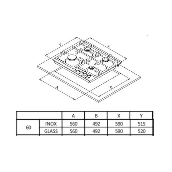 Газовая варочная поверхность Weissgauff HGG 641 WEB белый - фото 10