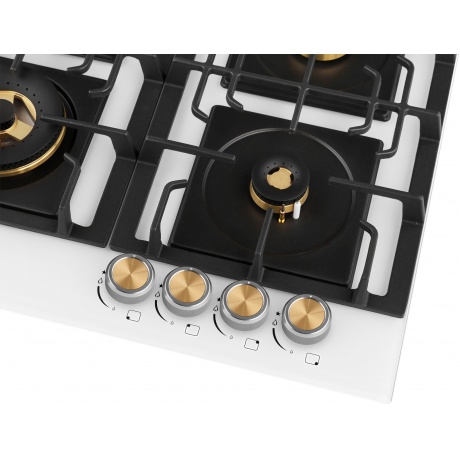 Газовая варочная панель Weissgauff HGG 641 WV белый - фото 4