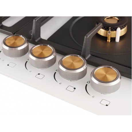 Газовая варочная панель Weissgauff HGG 641 WV белый - фото 5