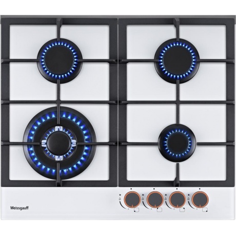 

Газовая варочная панель Weissgauff Premium HGRG 641 WG белый