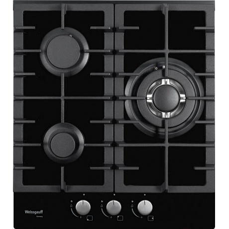 Газовая варочная панель Weissgauff HGG 451 BFh черный - фото 1