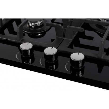 Газовая варочная панель Weissgauff HGG 451 BFh черный - фото 2