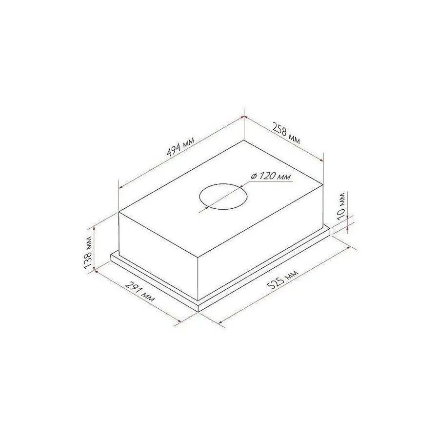Вытяжка Lex GS BLOC LIGHT 600 WHITE встраиваемая - фото 7