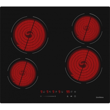 Электрическая варочная панель Darina 6Р Е 323 B Black - фото 2