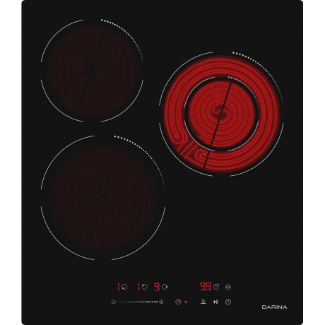 Электрическая варочная панель Darina 6Р Е 3324 B Black - фото 2