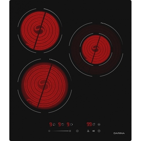 Электрическая варочная панель Darina 6Р Е 3324 B Black - фото 5