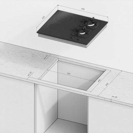 Комбинированная варочная панель Kuppersberg EGS 600 - фото 8