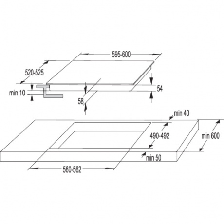 Индукционная варочная панель Korting HI 64044 B - фото 3