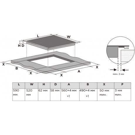 Индукционная варочная поверхность MIDEA MIH65783F - фото 7