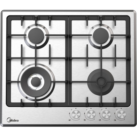 Газовая варочная поверхность Midea MG643TX нержавеющая сталь - фото 1