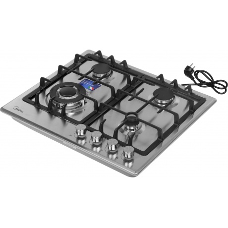 Газовая варочная поверхность Midea MG643TX нержавеющая сталь - фото 4