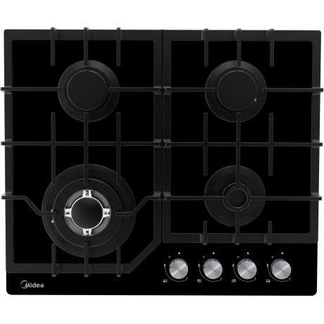 Газовая варочная панель Midea MG643TGB черная