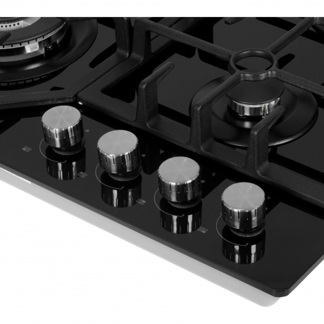 Газовая варочная панель Midea MG643TGB черная - фото 4