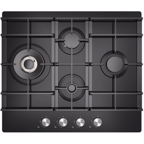 

Газовая варочная поверхность Midea MG697TGB 60 см, 4 конфорки, WOK-конфорка