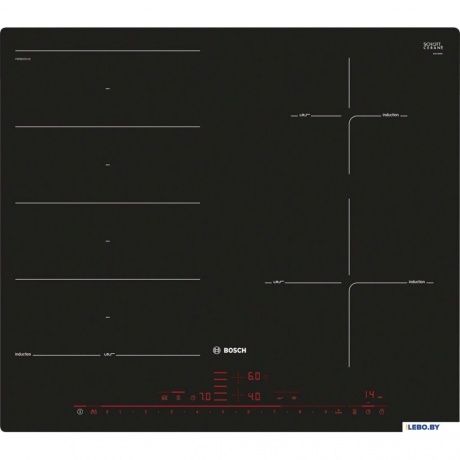 Индукционная варочная панель Bosch PXE601DC1E черная - фото 2